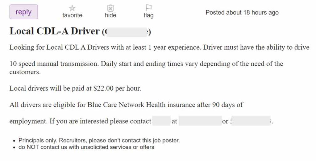 not a great example of a job ad